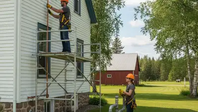 Plumber repairing a pipe in Duluth, MN for plumbing repair service