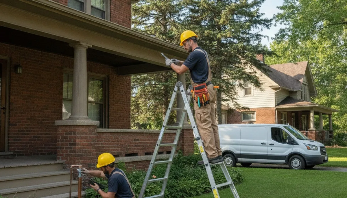 Plumber repairing pipes in Duluth, MN for plumbing service by plumbersduluthmn-new.com