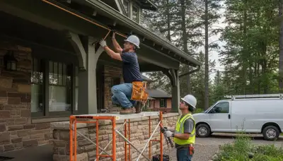 Plumber repairing pipe in Duluth, MN for plumbing repair service