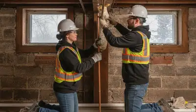 Plumber repairing sink leak in Duluth, MN for residential plumbing service