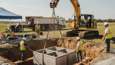 Septic tank installation service in Duluth, MN for residential plumbing needs