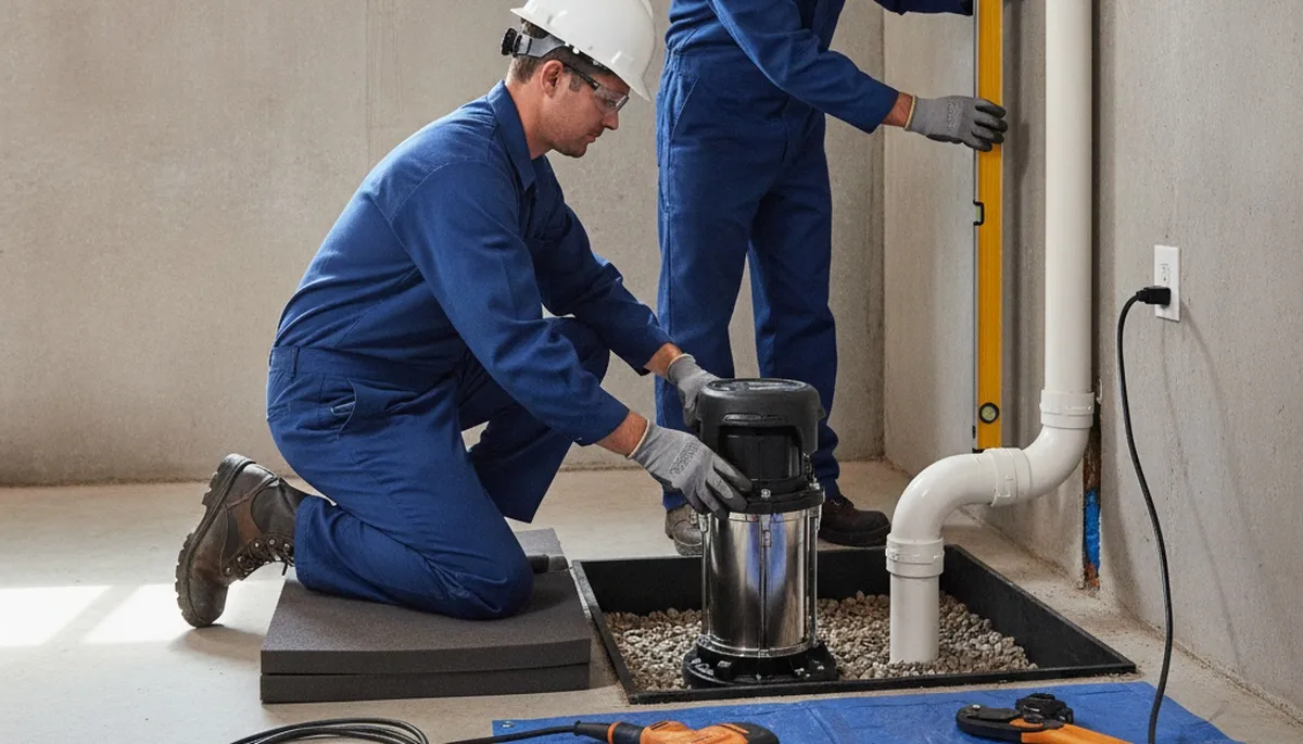 Professional sump pump installation for Duluth, MN homes to protect basements from snowmelt runoff