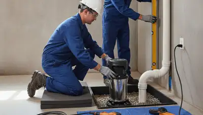 Professional sump pump installation for Duluth, MN homes to protect basements from snowmelt runoff